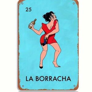 La borracha The Drunk Loteria Card Mexican Bingo Lottery Decorations Mex